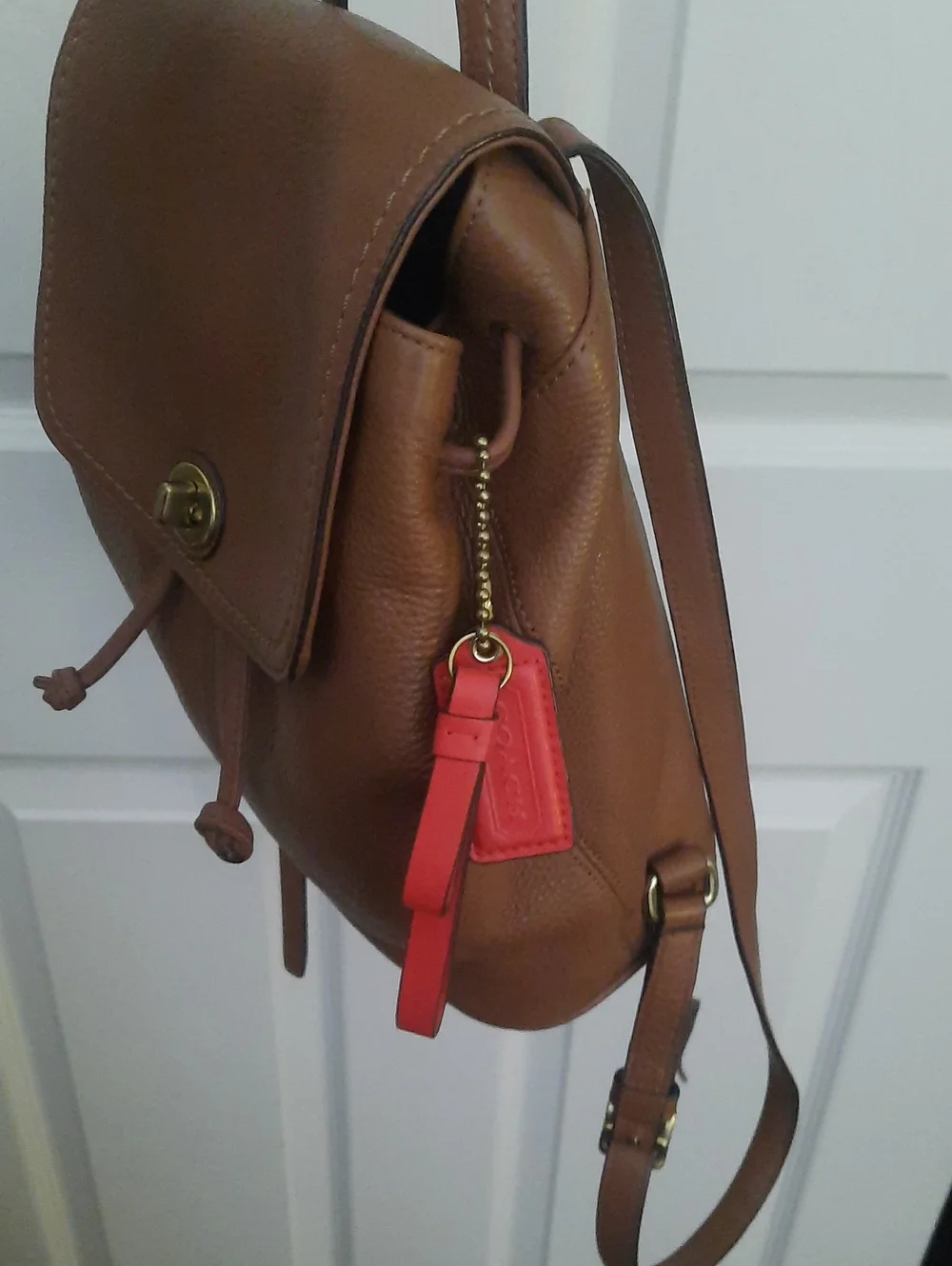 Coach Brown Leather Back Pack